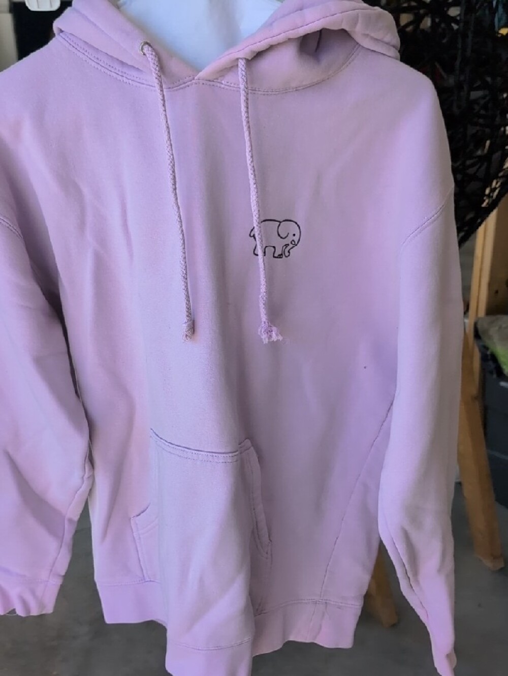 ivory ella Lavender Elephant Graphic Hoodie - Picture 2 of 2